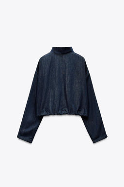 CONTRAST STRIPE DENIM JACKET - Zara фото 8