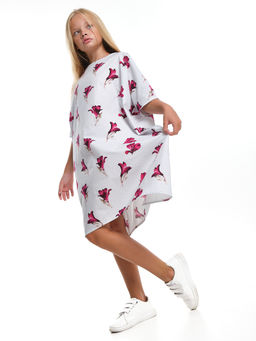 Платье Boho для девочки подростка UD 7931 гладиолусы - Mini maxi фото 7