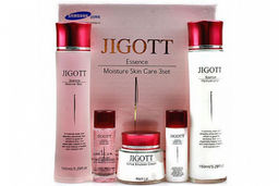 Jigott Essence Moisture Skin Care 3Set - Набор для комплексного ухода за кожей лица на основе экстракта улитки