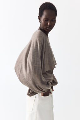Top efecto layering en punto fino - H&m фото 3