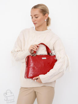 Сумка женская кожаная 9613-1S wine red Velina Fabbaino-Safenta в Новосибирске