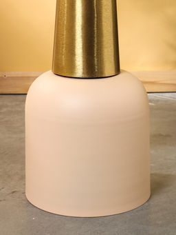 Столик кофейный «Кремовый с золотом», 35×35×58 см
