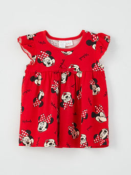 Bisiklet Yaka Minnie Mouse Bask?l? K?z Bebek Elbise 2li - Waikiki фото 2