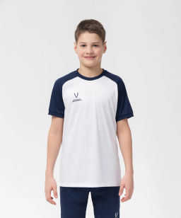 Футболка игровая JOGEL CAMP Reglan Jersey, белый/темно-синий, детский