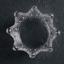 Салатник Корона, d=12 см, фигурный, стекло, прозрачный - Simaland фото 2