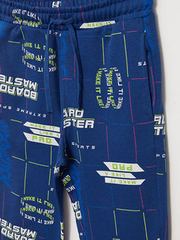 Beli Lastikli Bask?l? Erkek ?ocuk Jogger E?ofman Alt? - Waikiki фото 3