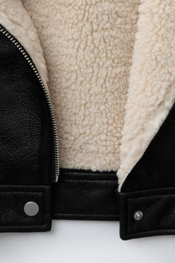DOUBLE-FACED BIKER JACKET - Zara фото 8