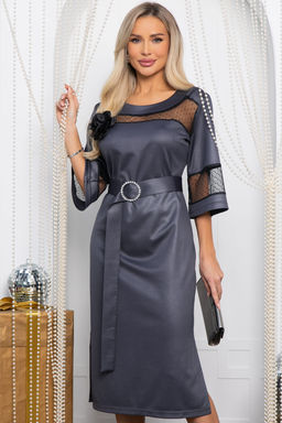 Платье вечернее Волшебный образ (графит) П14628-18М - Lt collection фото 2