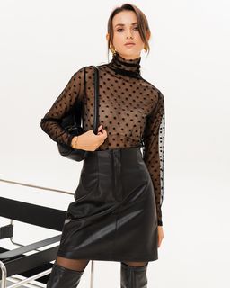 Водолазка-гольф из сетки 457.8.6