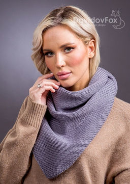 Косынка трикотаж слива