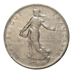 Монета 1 франк 1961 года Франция