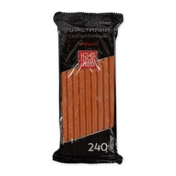 Пластилин скульптурный Аква-колор СКУЛЬПТАЛИН IZO-SP-240 Изостудия 0.240 кг 5 шт №10 терракотовый твердый