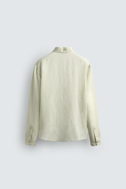 CAMISA FLUIDA RELAXED FIT ESTRUCTURA / Verde claro