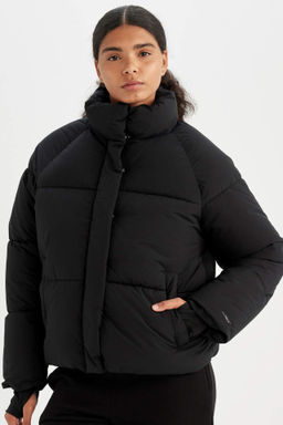 DeFactoFit Sisme Mont Su Itici Dik Yaka Fermuarl? C?tc?tl? Cepli Puffer  фото 4