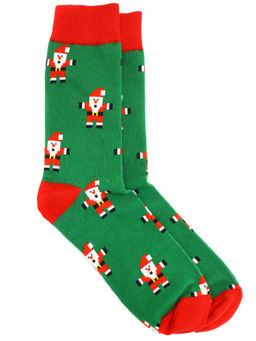 Носки НГ р.40-45 New year Пиксельный Санта - Krumpy фото 3