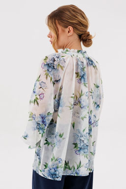 Блуза AmberA 1128 молоко  фото 2