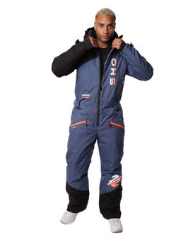 Комбинезон A-89033 Сине-серый