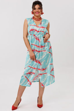 Платье ANELLI 1645 кораллы на море  фото 9