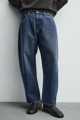 JEANS TAPERED WIDE FIT / Azul - Zara фото 5