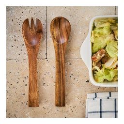 Набор для сервировки салата Walmer Organic 2 предмета, цвет темное дерево
