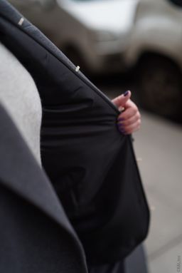 Подстежка зимняя из Вальтерма для пальто, черная