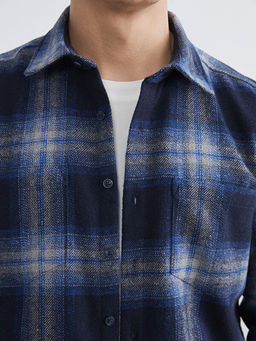 Regular Fit Ekose Gabardin Erkek G?mlek