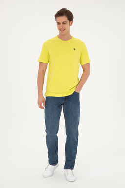 Мужская базовая футболка фисташкового цвета - U.s. polo assn фото 4