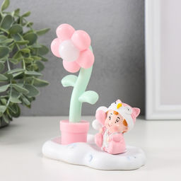 Фигурка светящаяся Малышка в забавной шапке, 12?6.7?13 см, МИКС