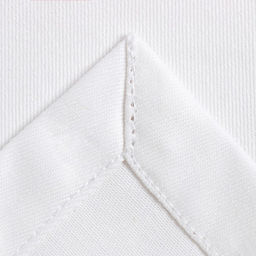 Набор салфеток с декоративными кольцами White pleasure, 40×40 см - 4 шт., 100% хлопок, саржа 190 г/м²