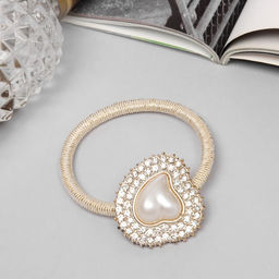 Цена за 6 шт. Резинка для волос «Кейли», сердце, 5 см