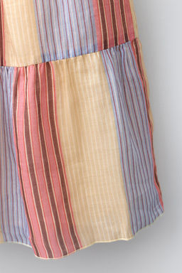 FALDA MIDI RAYAS 100% RAMIO / Multicolor - Zara фото 5