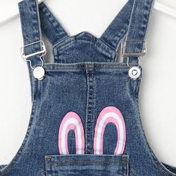 Полукомбинезон для девочек, цвет синий, рост 92см - Simaland фото 2