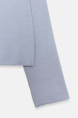 SUDADERA CUELLO BARCO / Azul / Gris - Zara фото 6