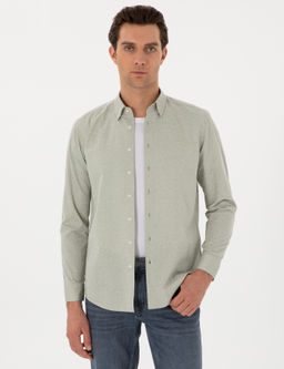 Ye_il Regular Fit Uzun Kollu G_mlek