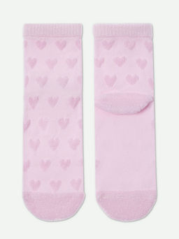 Цена за 2 пары. Носки Удлиненные CONTE COMFORT Махровые носки из хлопка с объемными рисунками светло-розовый - Conte elegant фото 4