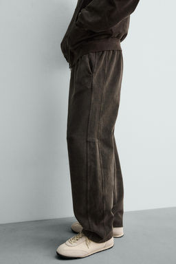 WASHED BALLOON FIT JOGGER TROUSERS - Zara фото 25