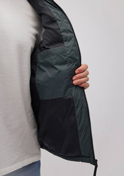 Kapusonlu Yesil Sisme Yelek - Mavi фото 6