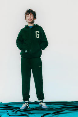 PANTAL?N JOGGER TEXTO / VERDE - Zara фото 5