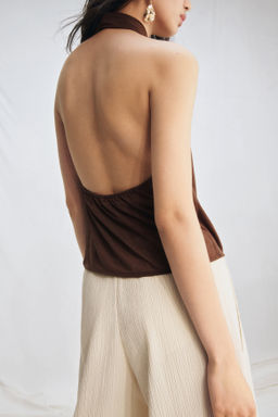 Top halter con detalle girado - H&m фото 6