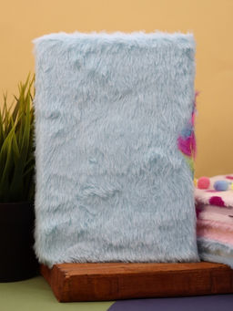 Блокнот плюшевый "Unicorn bow", blue, 21х15 см, плотность 80 гр.