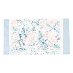 Полотенце Этель Christmas flowers 40х73 см, 100% хл, саржа 190 гр/м2  фото 3