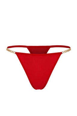 Siyah-K?rm?z? 2li Micro Zincir Detayl? String Kulot THMSS26KU00008