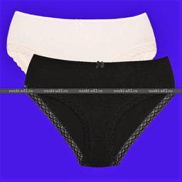 Цена за 5 шт. Трусы женские Турция большие размеры арт. 16301 (110697, 63997) БЕЛЫЕ 7XL (58-60) - For you фото 2