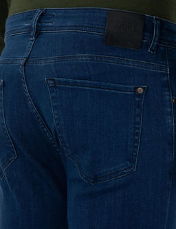 A__k Mavi Slim Fit Pamuk Liyosel Kar___ml_ Jean Pantolon