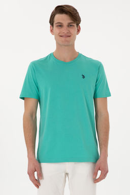 Erkek Regular Fit Bisiklet Yaka Mint Basic Ti__rt Sepette S_rpriz _ndirim