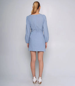 Платье #ОКТ025014, голубой