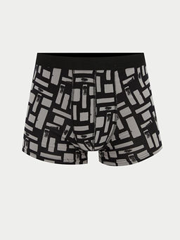 Standart Kal?p Desenli Erkek Boxer 3l?