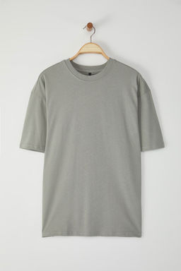 TRENDYOL MAN Lacivert Oversize/Genis Kesim %100 Pamuklu S?rt Bask?l? K?sa Kollu T-Shirt TMNSS23TS00168 - Trendyolmilla фото 4