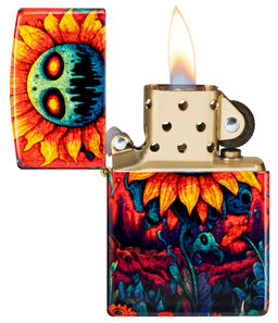 Зажигалка ZIPPO Зловещий подсолнух | Spooky Sunflower 46267
