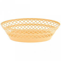 Сухарница пластмассовая 25х19х6,5см, овальная, полипропилен, цвета микс (Россия)